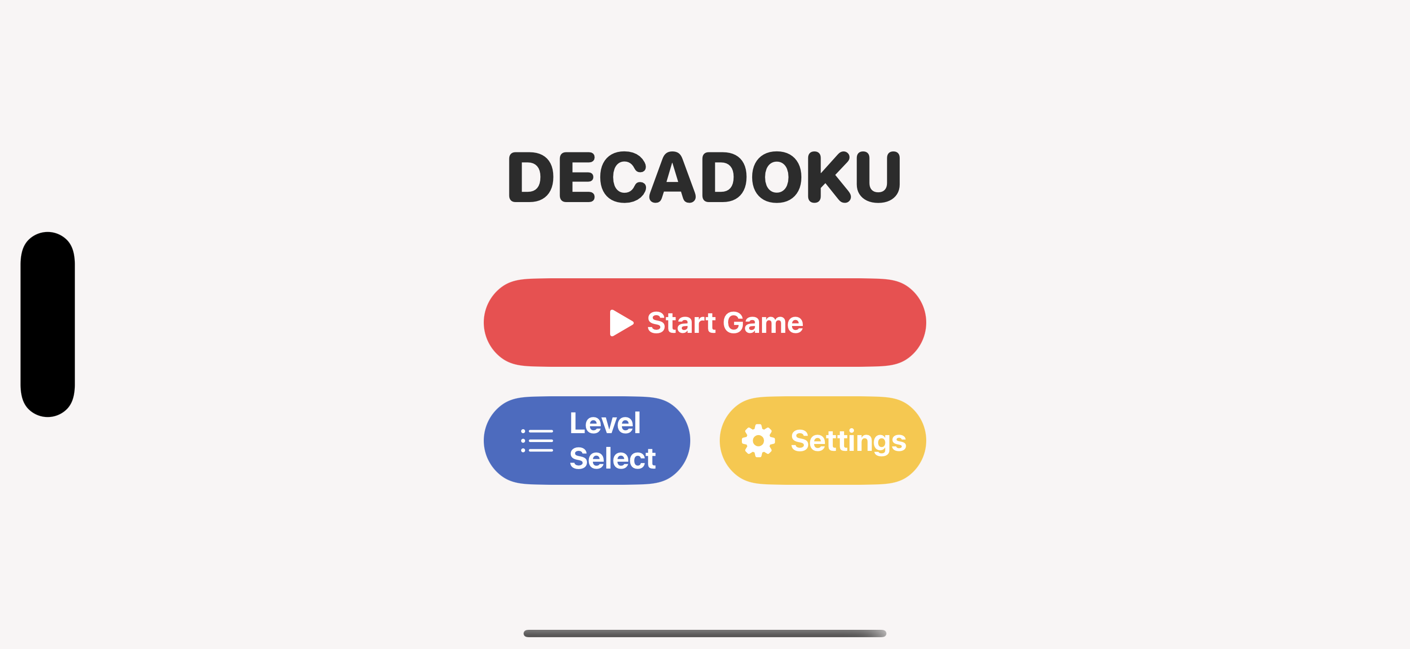 Main menu